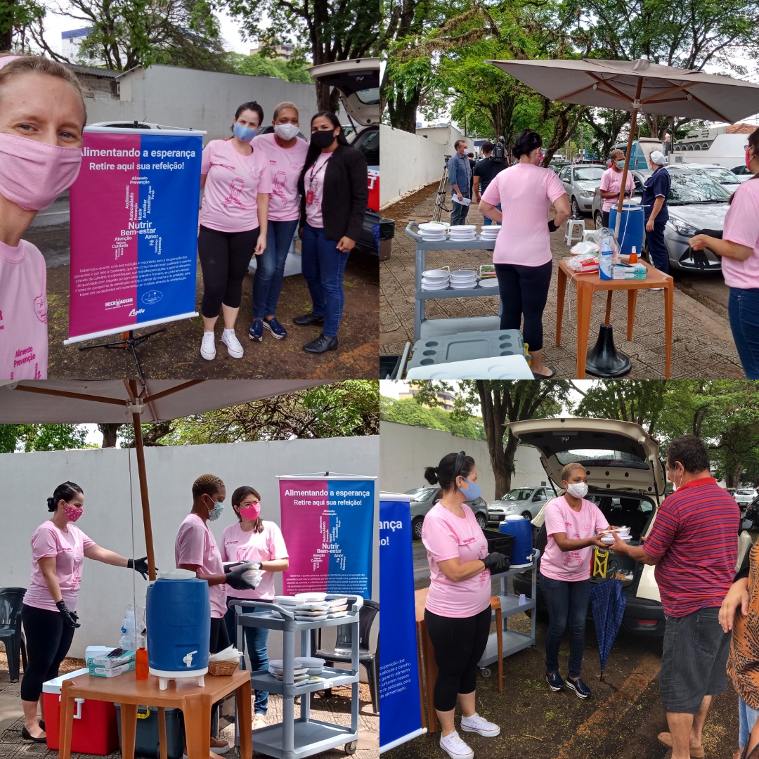 Projeto "Alimentando a Esperança" distribui refeições para pacientes em tratamento contra o câncer, em Maringá (PR) 